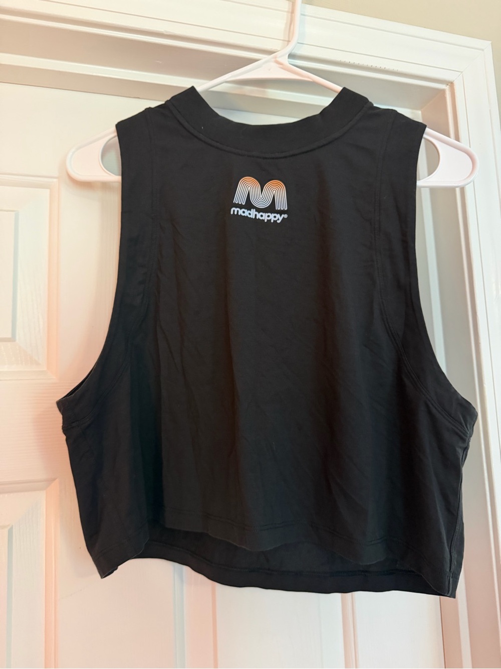 lululemon athletica Black Cropped Muscle Tank